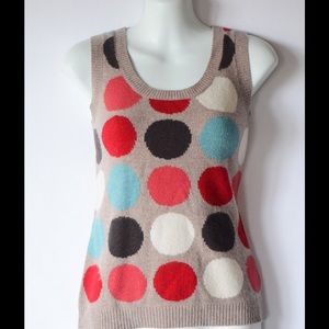Sz UK 10 US 6  Boden Dotty Sweater Vest